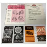 6 Brochures-REO/Sears/Frink/Stromberg/others