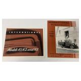 2 International Truck brochures