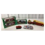 mini Hess trucks, Buddy L and other toy cars