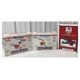 3 Mobilgas & Mobiloil plane banks in boxes