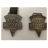 (2) Keen Kutter Cutlery & Tools Watch Fob
