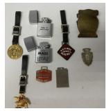9 Adv. Fobs/Lighters/AB/Indian others