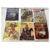 6 Saturday Evening Post magazines in bags
