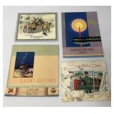 4 advertising Calendars, 1930