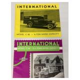 2 International Truck brochures