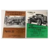 2 International Truck brochures