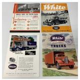 (4) White Truck Brochures 618/704K/Super Pwr