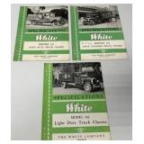 (3) White Truck Brochures 211/212/162