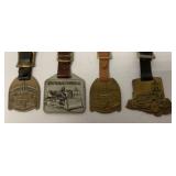(4) International Watch Fobs