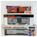 3 Lionel Boxcars-Great Northern/IC/Central Vermont