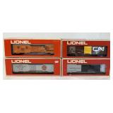 4 'O' Lionel Boxcars-CN,B&O, PFE, Swift's