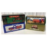4 Texaco & Citgo bank trucks in boxes