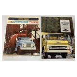(2) Chevrolet Truck Brochures 1964/1972