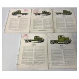 (5) White Truck Brochures 704/709