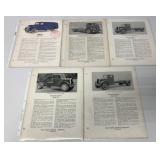 (5) White Truck Brochures 718/703/712/731