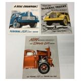 (3) Federal Truck Brochures
