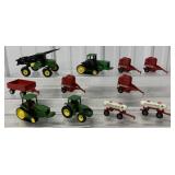 11 1/64 John Deere/International Tractors/Baler/Wa