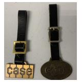 (2) Case watch fobs