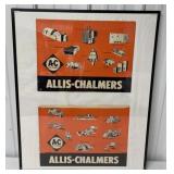 Framed Allis-Chalmers Tractor Advertisements