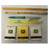 (7) John Deere Matchpacks/Pens/Pencils