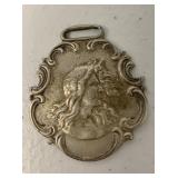 Flint Wagon Works sterling watch fob