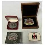 (4) Case/IH/McCormick/Farmall Belt Buckles