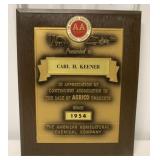 Agrico/AA Chemical Award Plaque