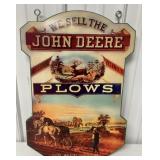 Double Sided John Deere Plow Sign