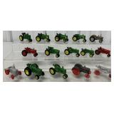 (15) 1/64 John Deere/Farmall/Case Tractors other