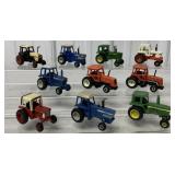 (10) 1/64 John Deere/IH/Ford Tractors others