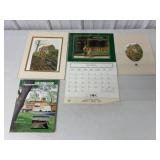 (4) John Deere 1984 Calendar/Prints/Book