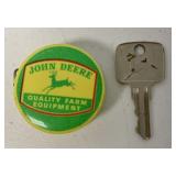 John Deere Tape measure and key