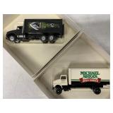 2 Winross Molson Ice/Michael Shea's Beer Trucks
