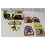 (9) Ertl Tractors and Farm implements most 1/64