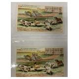 2 William Deering & Co. trade cards