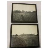 two framed B&W Wallis Tractor early photos