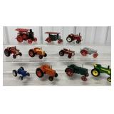 (11) 1/64 John Deere/Case/Ford Tractors others