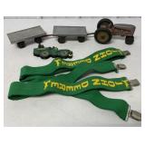 (5) Hubley John Deere/IH Toys/Suspenders