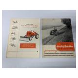 2 Massey-Harris Brochures-Snow Plow/Tractor Mower