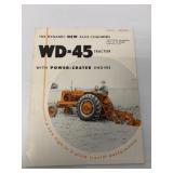 Allis-Chalmers WD-45 3 Plow Tractor Brochure