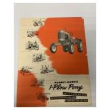 Massey-Harris 1-Plow Pony Tractor Brochure
