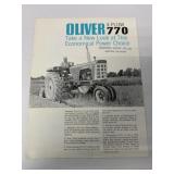 Oliver 4-Plow 770 Tractor Brochure