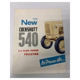 Cockshutt 540 2-3 Plow Power Tractor Brochure