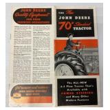 New John Deere '70' Standard Tractor brochure