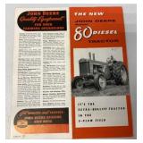 New John Deere 80 Diesel Tractor brochure