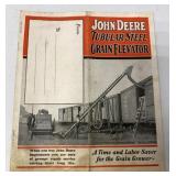 1927 JD Tubular Steel Grain Elevator brochure