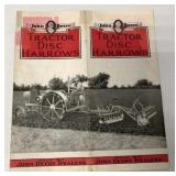 1920 John Deere Tractor Disc Harrows brochure