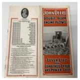 1919 JD Double Beam Engine Plows brochure