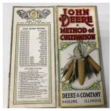 1917 John deere Method of Cultivation brochure