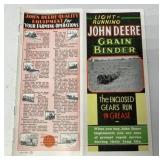 JD Light Running Grain Binder brochure